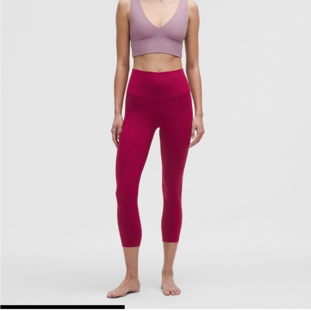 Lululemon Pink Cropped Leggings Size 4